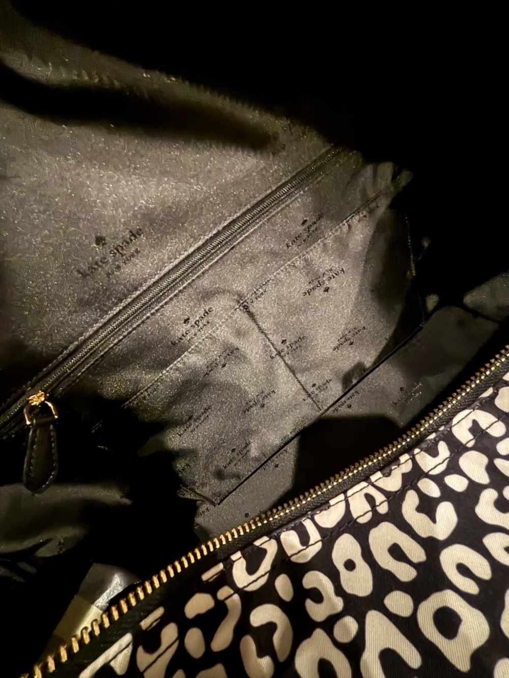 Kate Spade Leopard Heart Weekender Bag - Picture 10 of 14